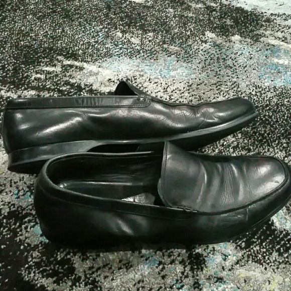 Prada Other - Prada Black Leather Loafers sz 9.5